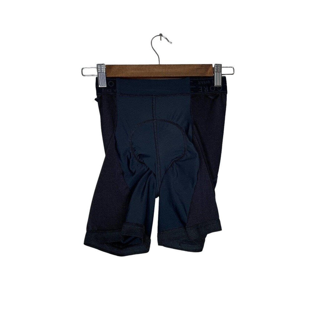 Gore Bike Wear XS Mens Black Elastic Waist Padded Cycling Compression Shorts